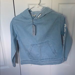 Zara denim sweatshirt